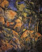 Paul Cezanne near the rock cave USA oil painting artist